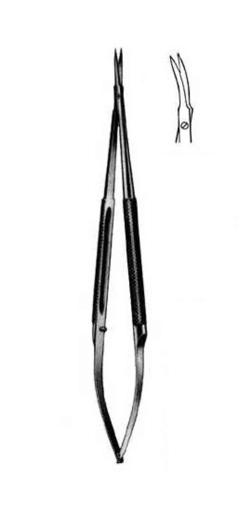 İRİDEKTOMİ MAKASI EĞRİ 18CM